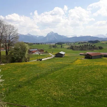 Panoramablick Heimen Accommodatie bij particulieren Hopferau