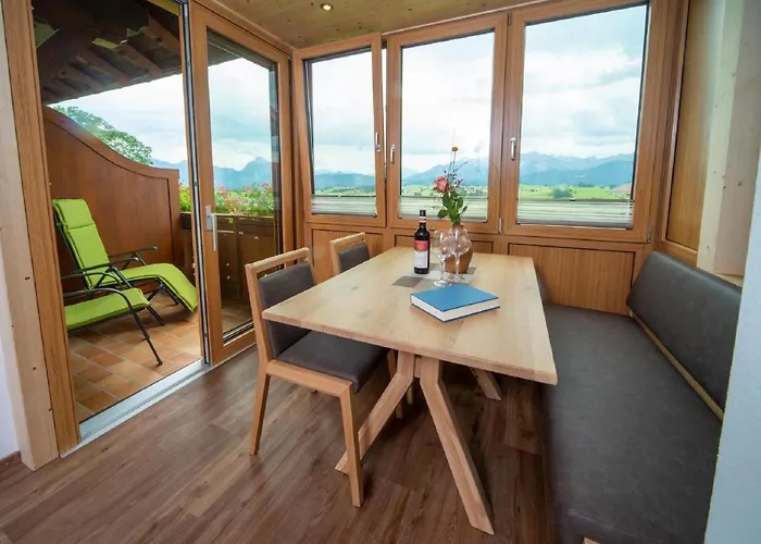 Panoramablick Heimen Pansiyon Hopferau